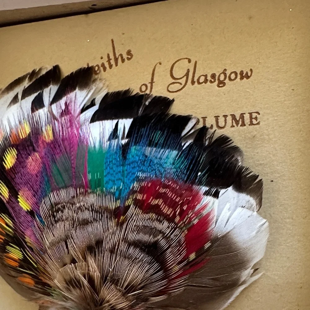 REAL SCOTTISH PLUME BROOCH Feather Brooch with Silver Accent